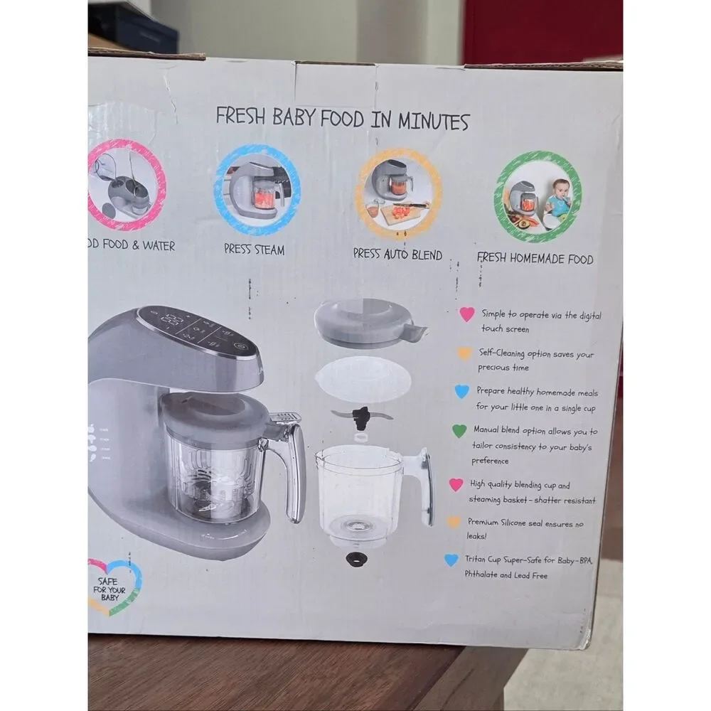 Baby Food Maker and Blender - Blend, Grind, Steam, and Cook Homemade Baby Food